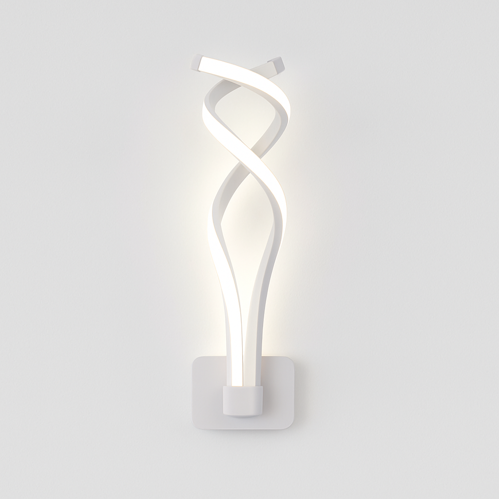 Applique murale LED spirale en aluminium Modern