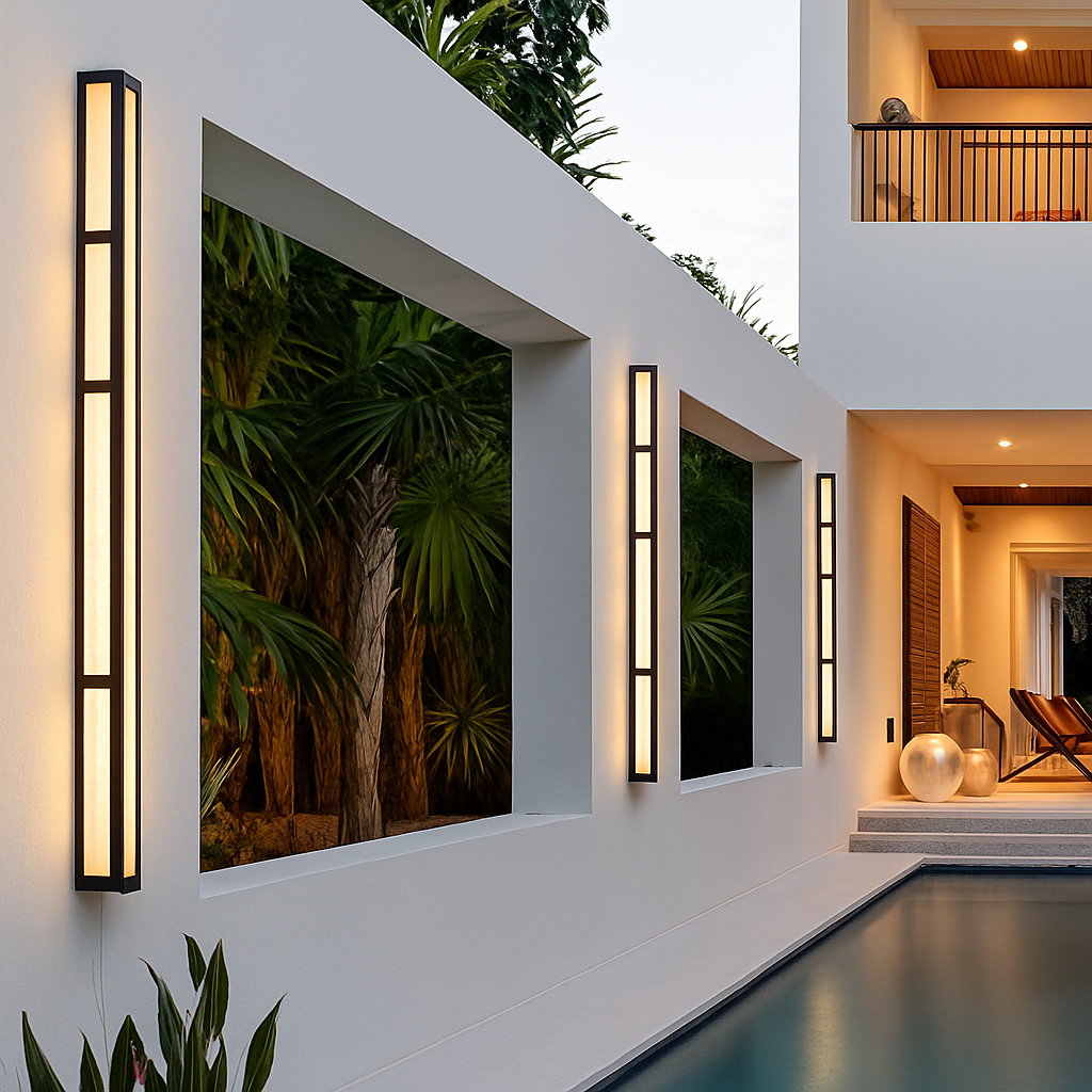 applique murale led étanche extérieure bande luxe pour villa jardin projet décoration - vue 4 sur 10