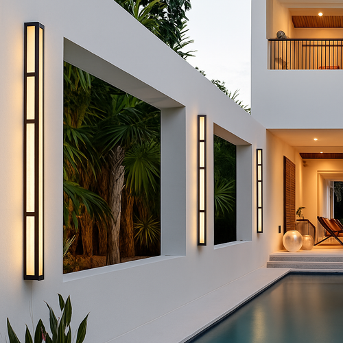 applique murale led étanche extérieure bande luxe pour villa jardin projet décoration - vue 4 sur 10