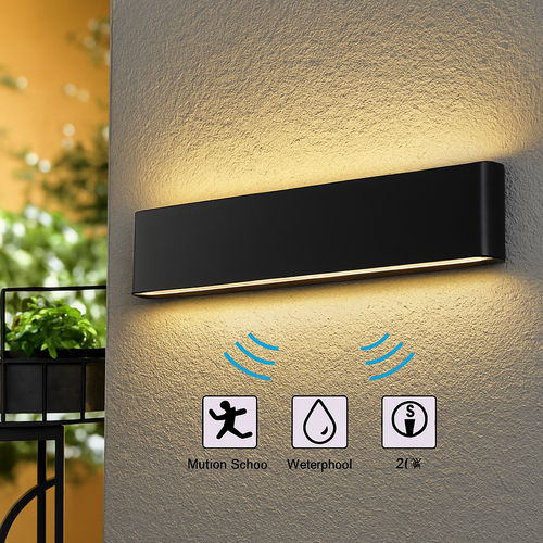 applique murale led étanche pour extérieur en aluminium - vue 4 sur 13
