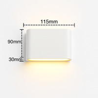 applique murale led étanche pour extérieur en aluminium