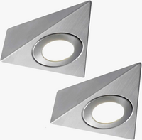 Applique murale LED triangulaire en acier inoxydable