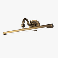 Applique murale Led Vintage en cuivre pour salle de bains