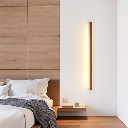 applique murale Longue bande LED en bois - vue 3 sur 10