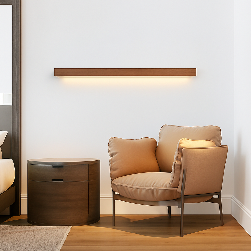 applique murale Longue bande LED en bois - vue 4 sur 10