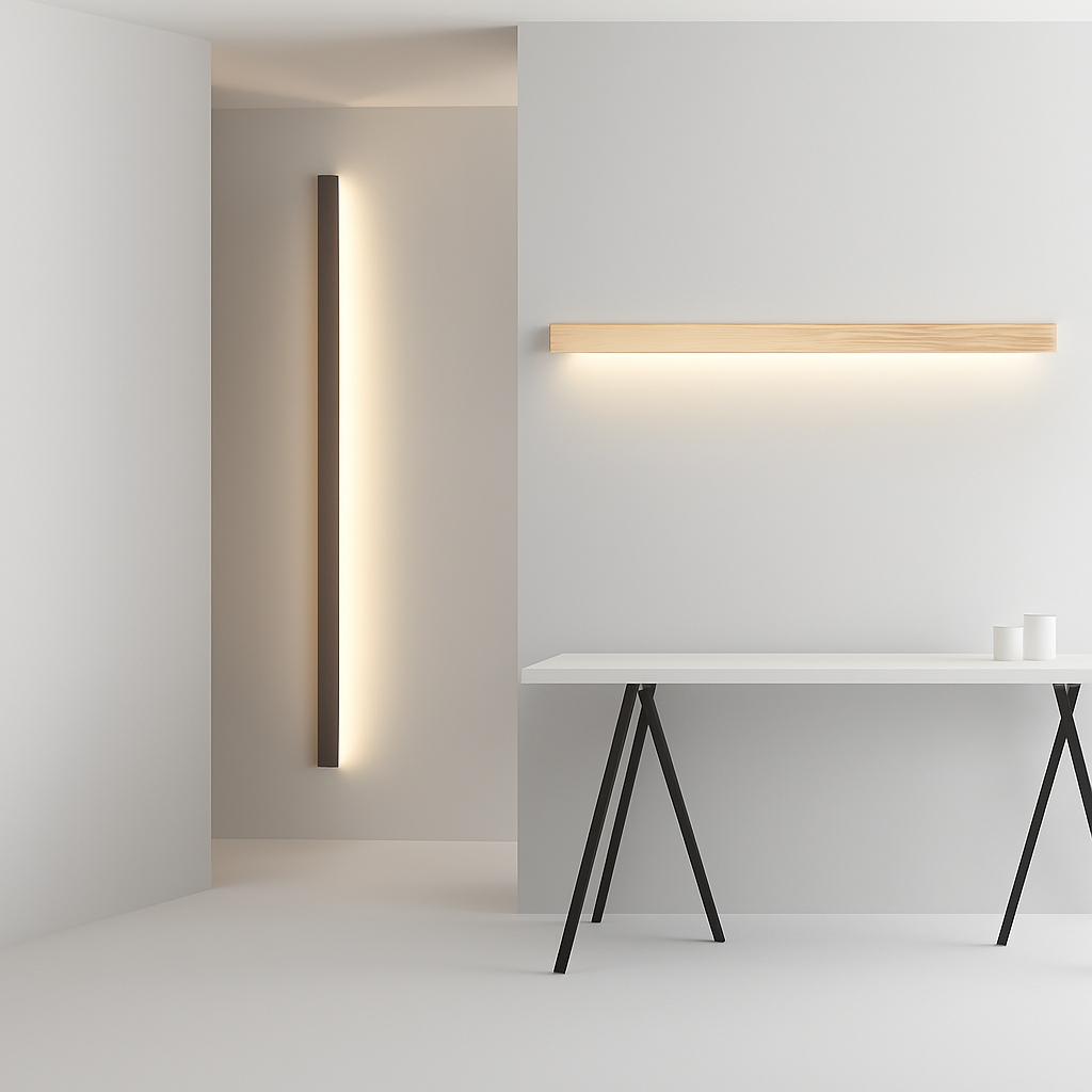 applique murale Longue bande LED en bois - vue 5 sur 10