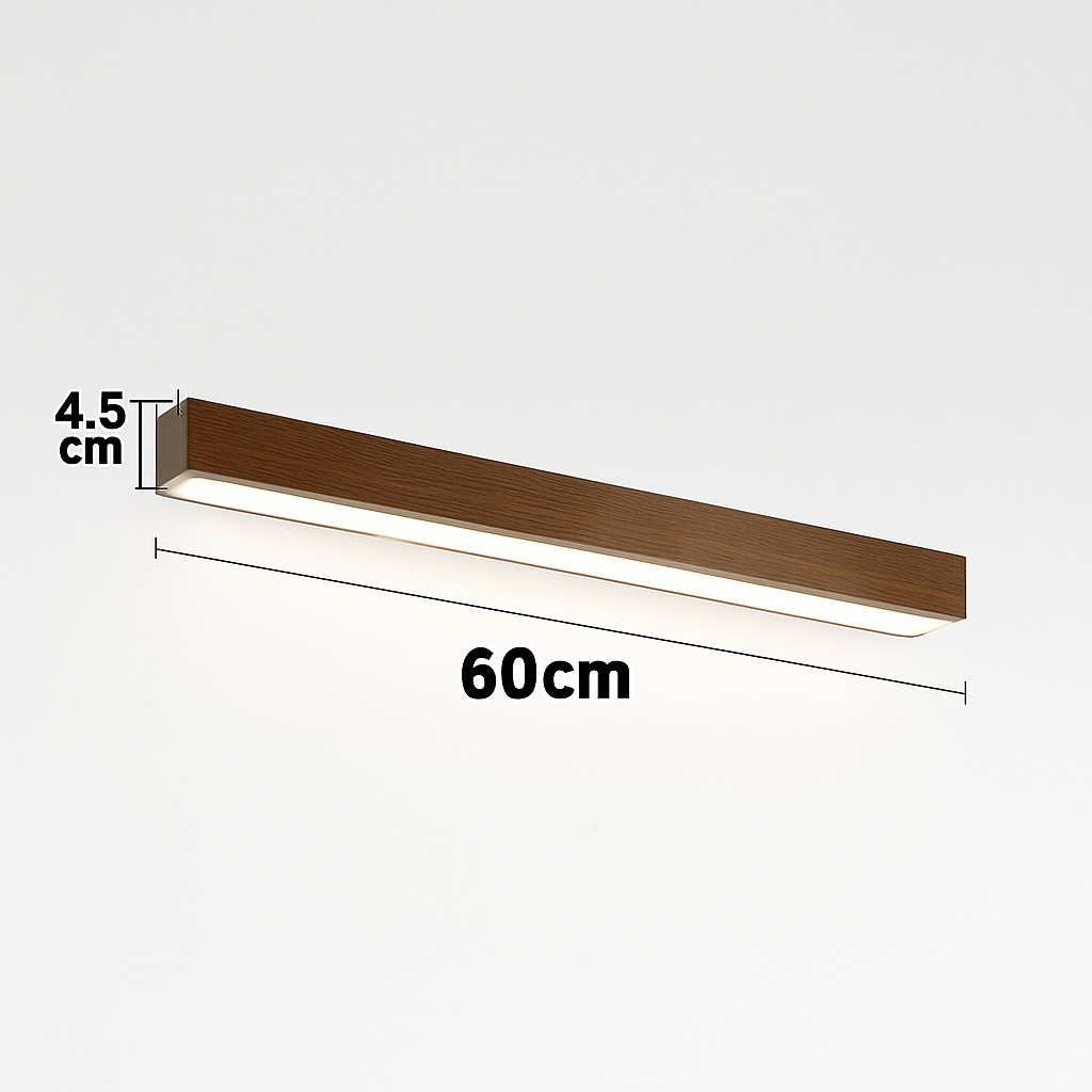 applique murale Longue bande LED en bois - vue 7 sur 10