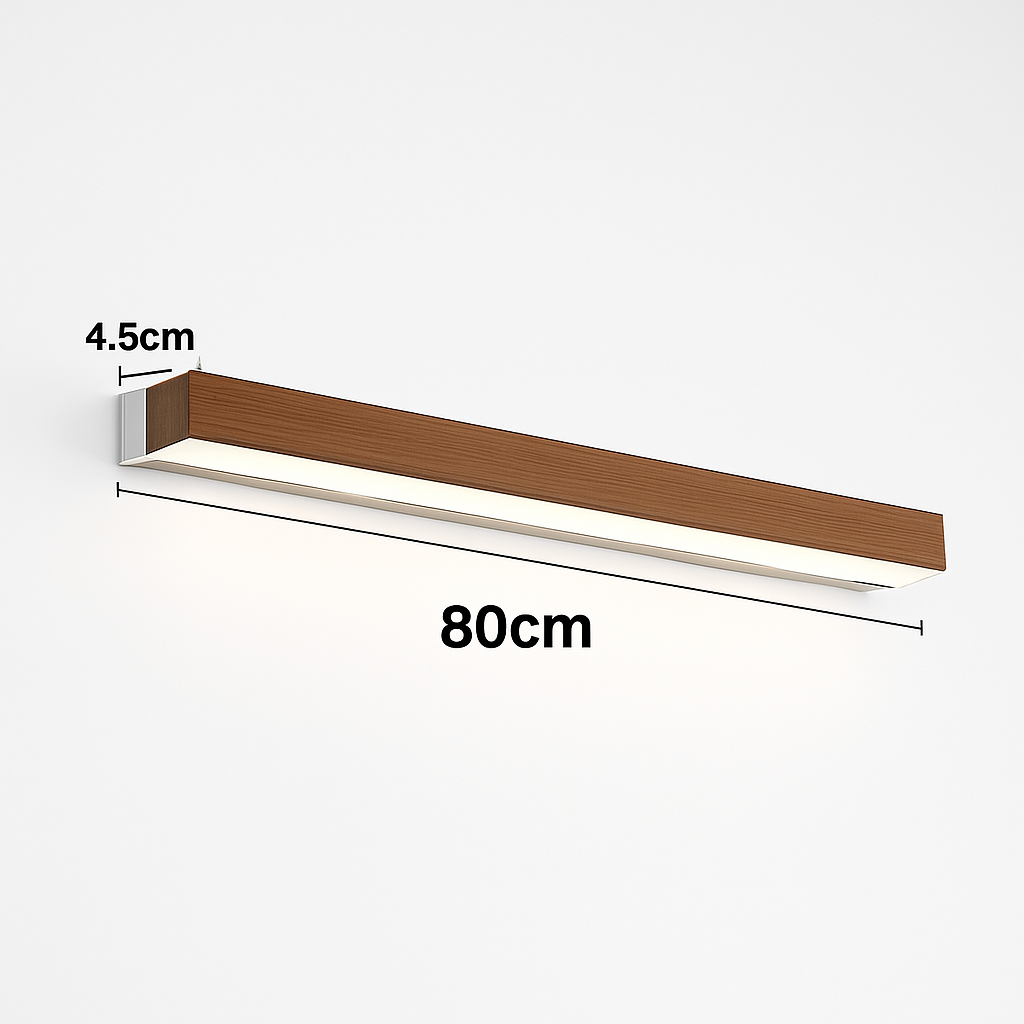 applique murale Longue bande LED en bois - vue 8 sur 10