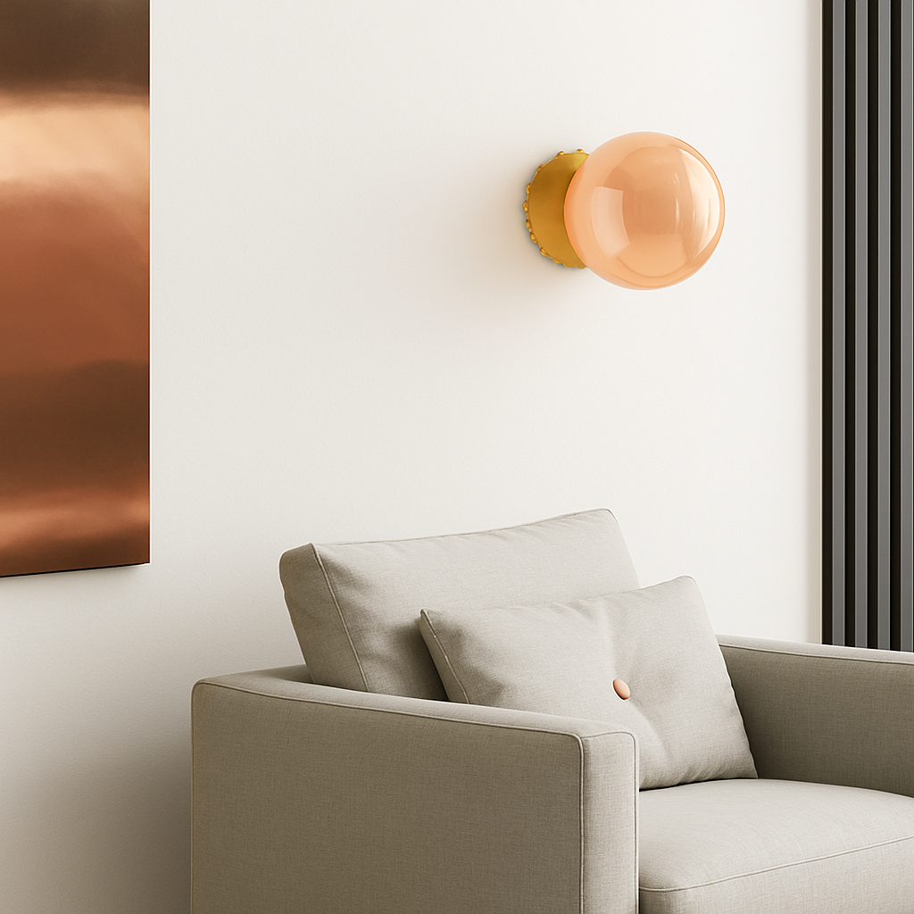applique murale luxe design américain en verre moderne décoratif - vue 4 sur 9