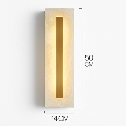 applique murale luxe en cuivre et marbre moderne - vue 10 sur 9