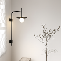 applique murale minimaliste à led style industriel rétro