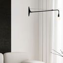 applique murale minimaliste rotative à bras long avec interrupteur