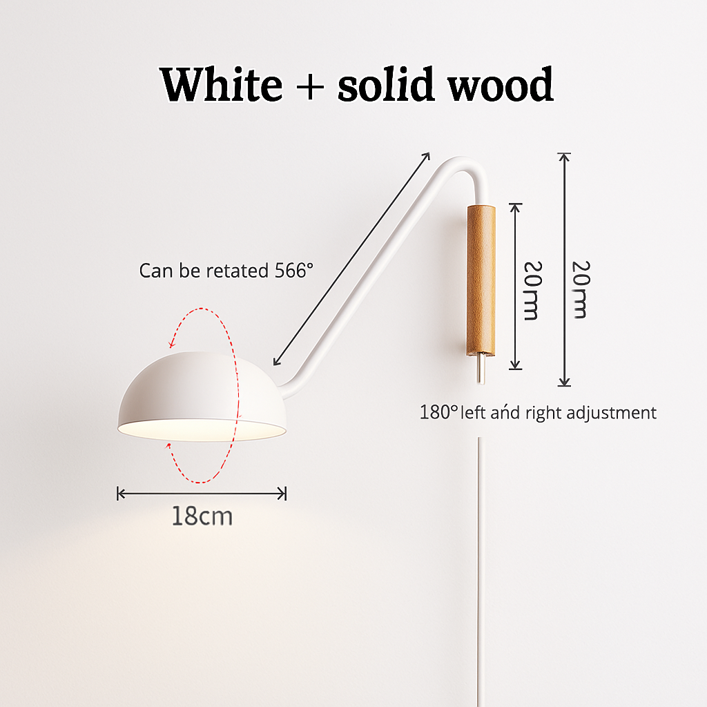 applique murale minimaliste scandinave avec bras pivotant décor intérieur