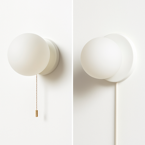 applique murale moderne boule avec interrupteur décoratif intérieur - vue 2 sur 8