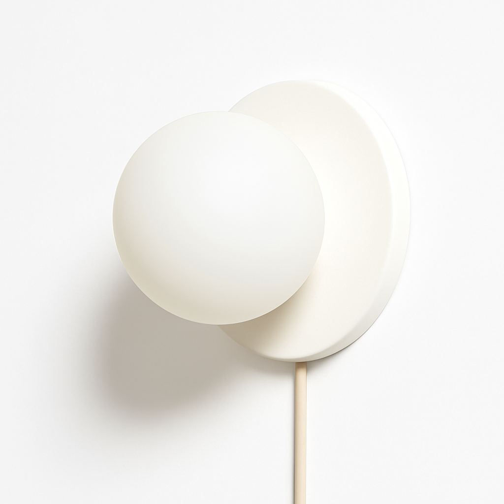 applique murale moderne boule avec interrupteur décoratif intérieur - vue 4 sur 8