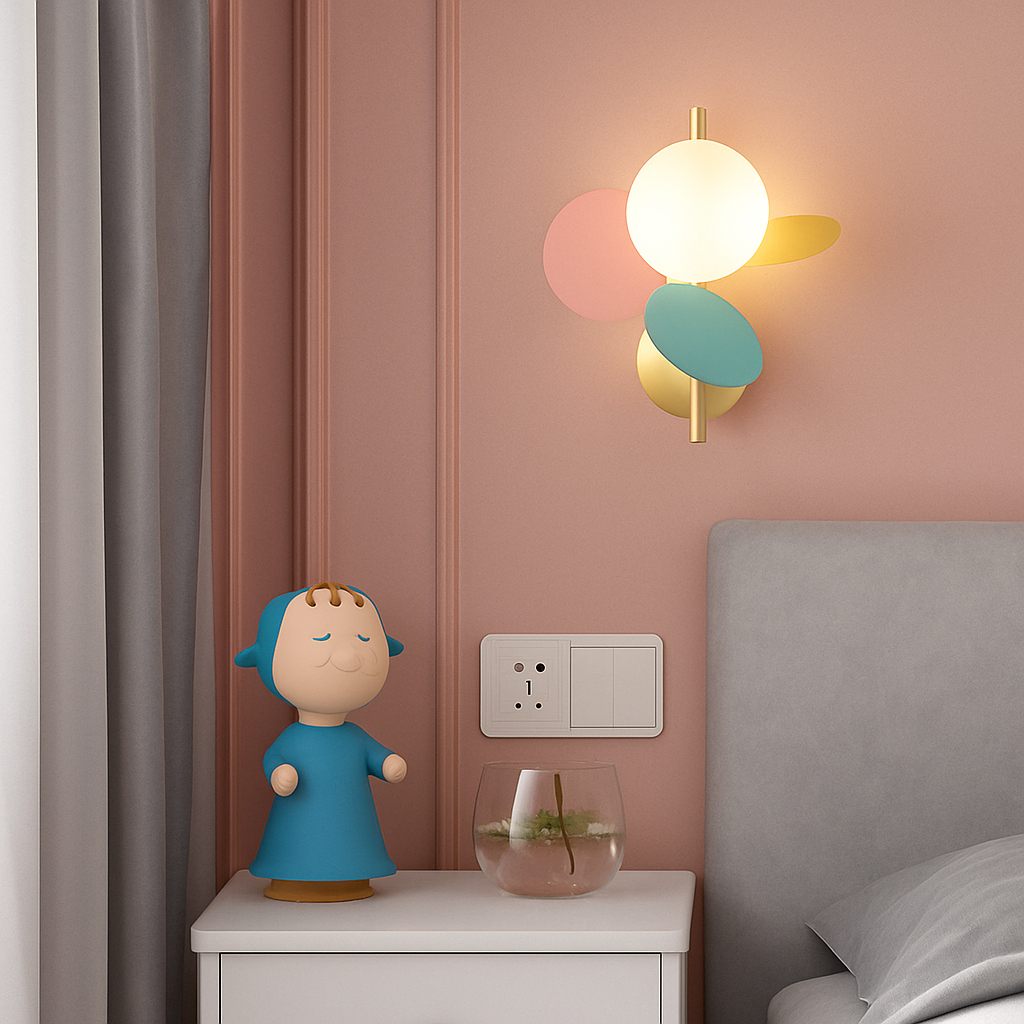 Applique murale moderne coloré pour enfant Clover - vue 4 sur 10