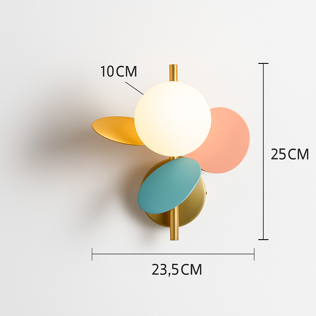 Applique murale moderne coloré pour enfant Clover - vue 9 sur 10