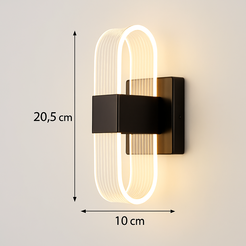 applique murale moderne en acrylique design nordique led décorative - vue 16 sur 21