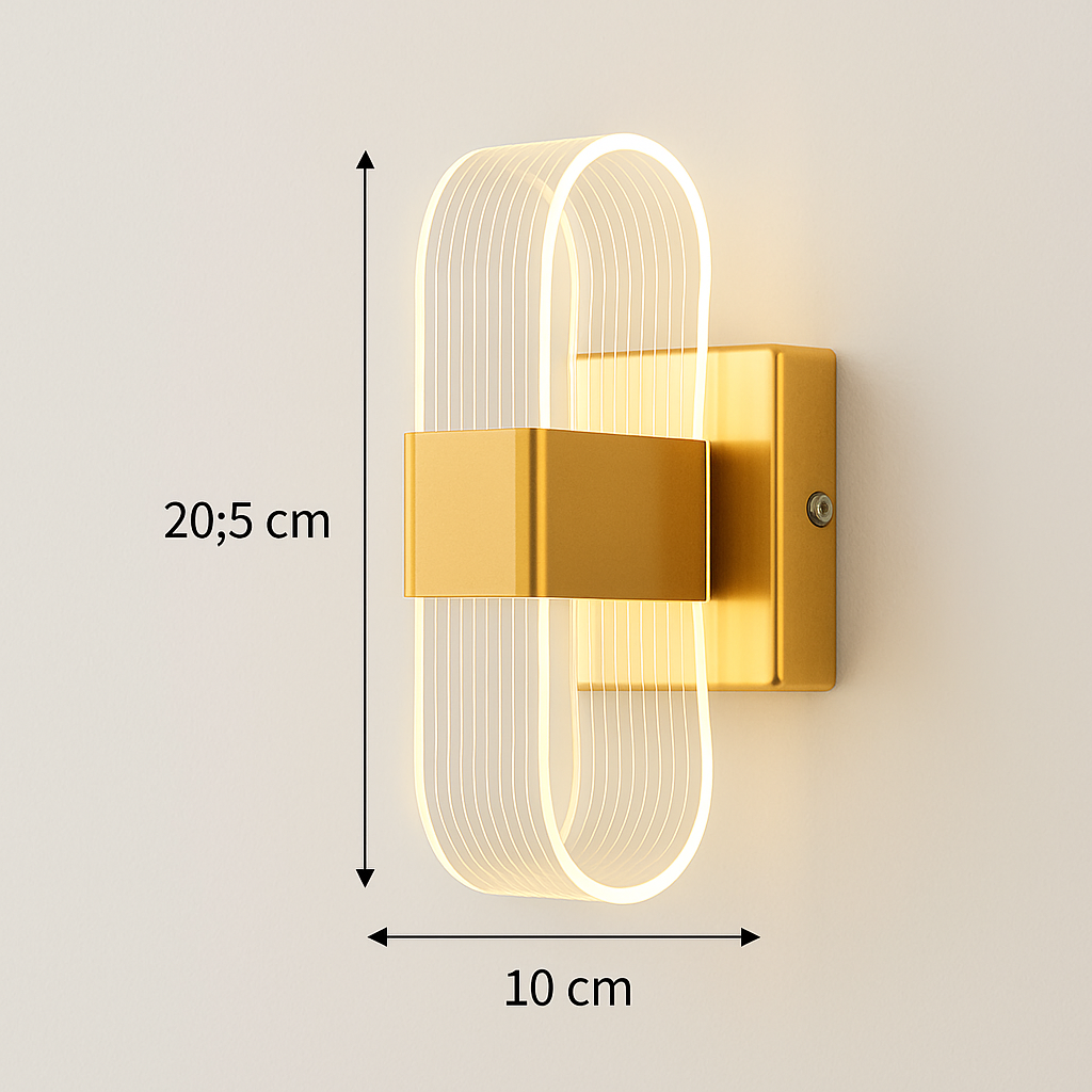 applique murale moderne en acrylique design nordique led décorative - vue 19 sur 21