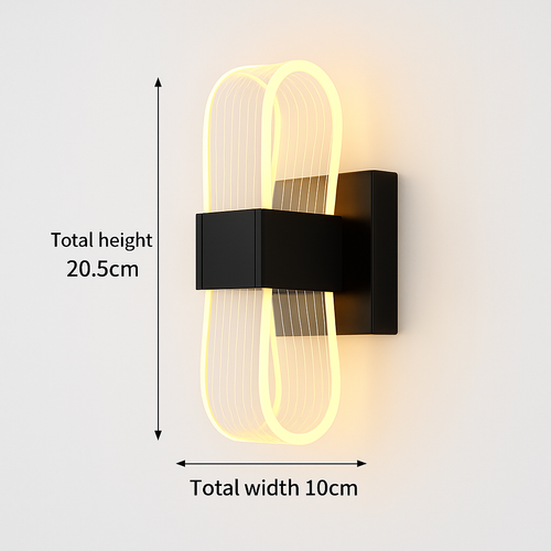 applique murale moderne en acrylique design nordique led décorative - vue 21 sur 21