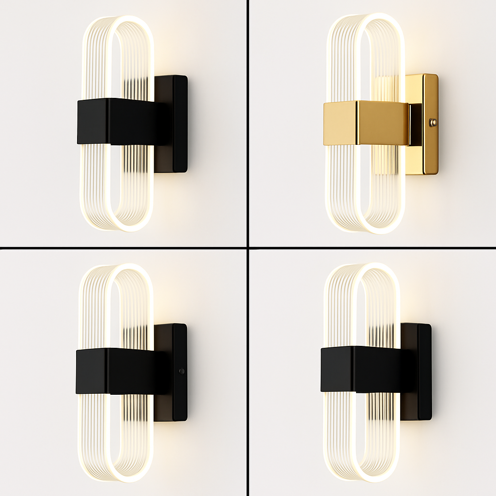 applique murale moderne en acrylique design nordique led décorative - vue 5 sur 21