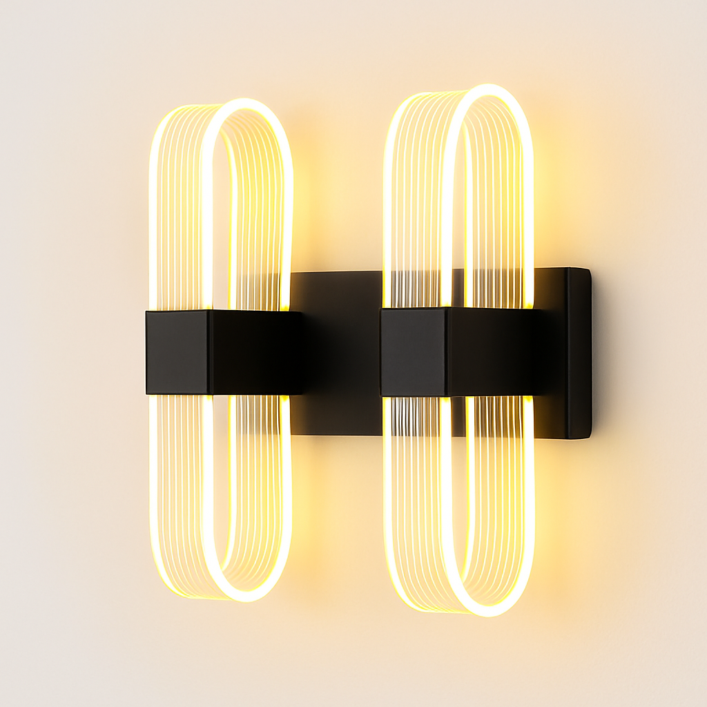 applique murale moderne en acrylique design nordique led décorative - vue 7 sur 21