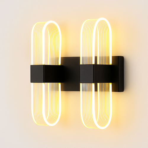 applique murale moderne en acrylique design nordique led décorative - vue 8 sur 21