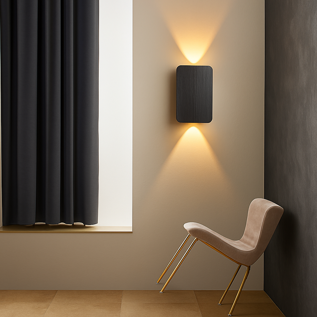 applique murale moderne en aluminium brossé pour éclairage intérieur - vue 4 sur 6