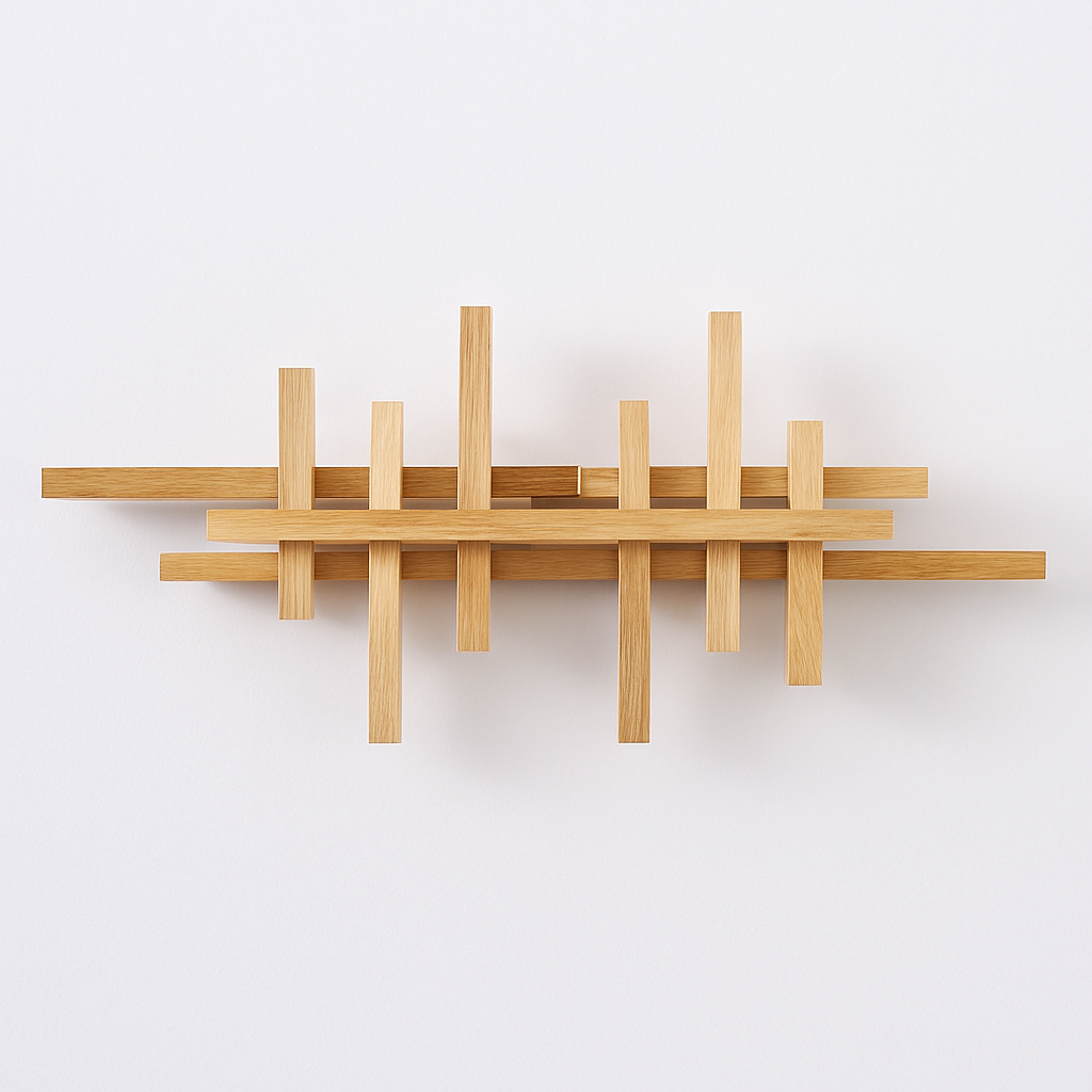 applique murale moderne en bois avec éclairage led décoratif - vue 4 sur 13