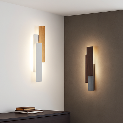 Applique murale moderne en bois naturel - vue 4 sur 12