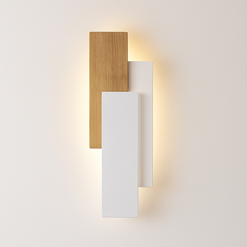 Applique murale moderne en bois naturel - vue 2 sur 12
