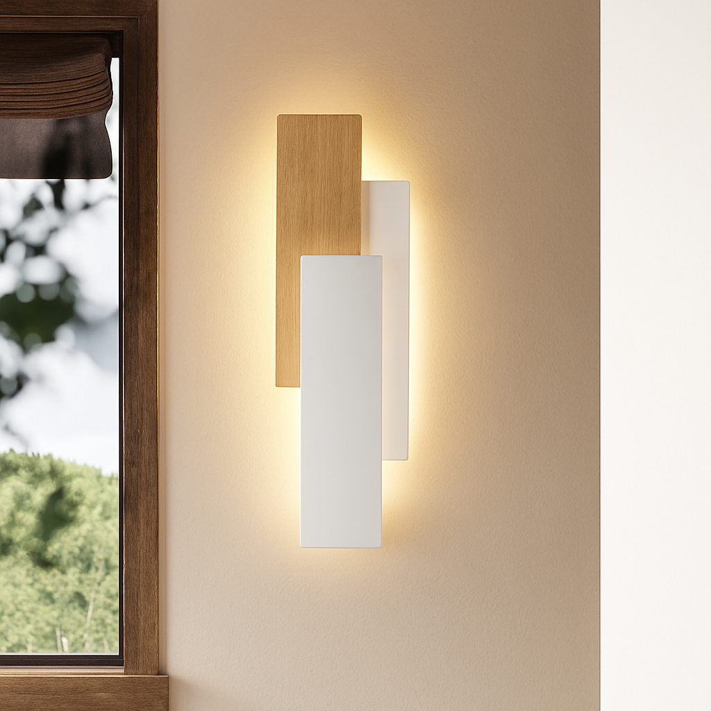 Applique murale moderne en bois naturel - vue 4 sur 12