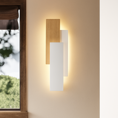 Applique murale moderne en bois naturel - vue 5 sur 12