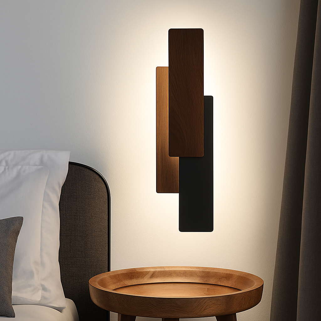 Applique murale moderne en bois naturel - vue 5 sur 12