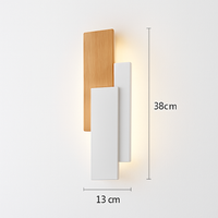 Applique murale moderne en bois naturel
