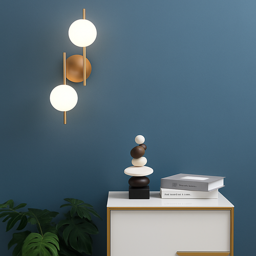 applique murale moderne en boule de verre design créatif et élégant - vue 3 sur 9