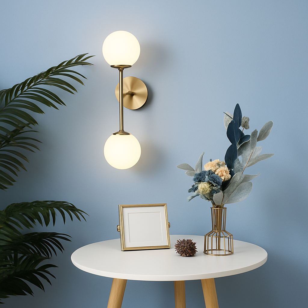 applique murale moderne en boule de verre design créatif et élégant - vue 4 sur 9
