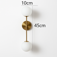 applique murale moderne en boule de verre design créatif et élégant
