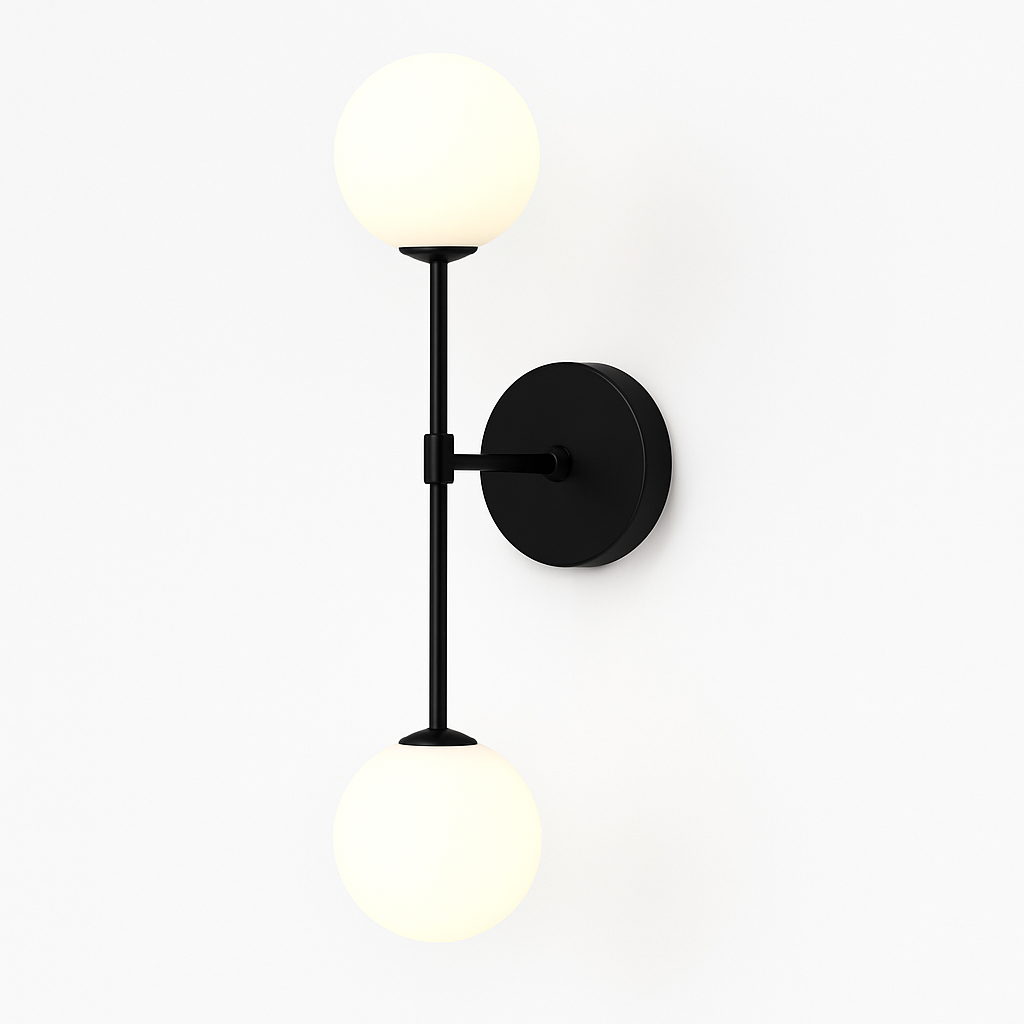 applique murale moderne en boule de verre design créatif et élégant - vue 9 sur 9