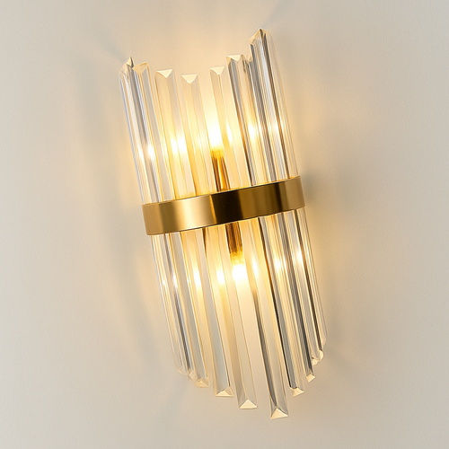 applique murale moderne en cristal de luxe led luminarias - vue 3 sur 7