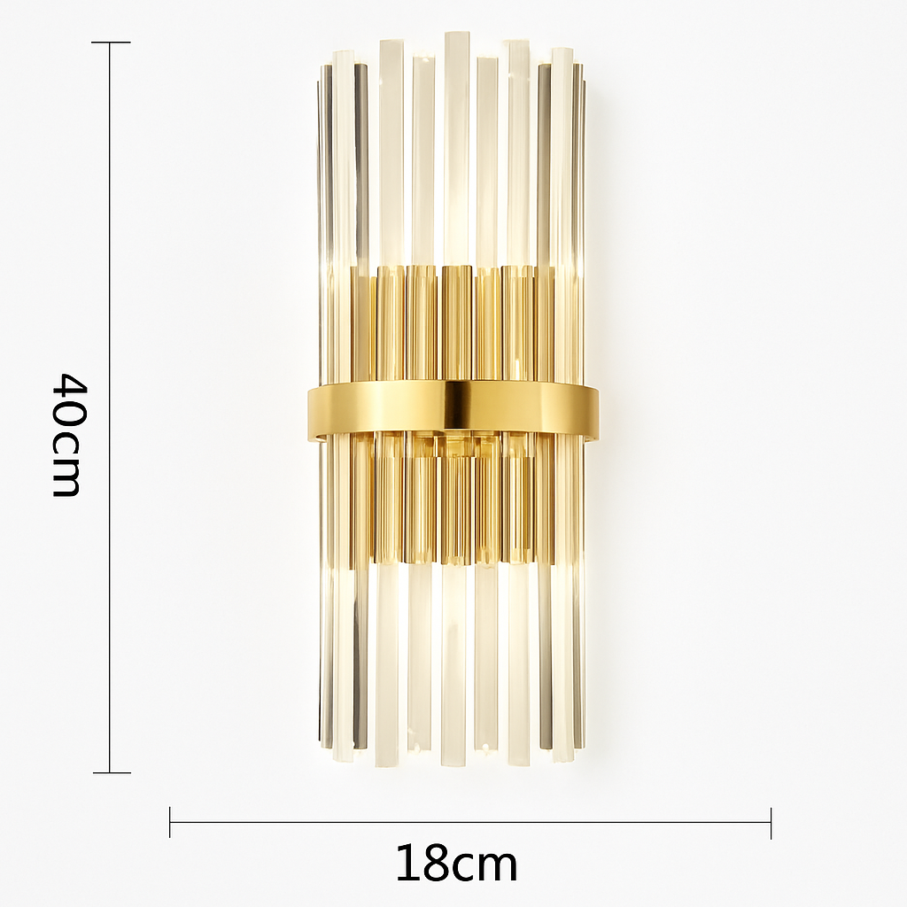 applique murale moderne en cristal de luxe led luminarias - vue 6 sur 7