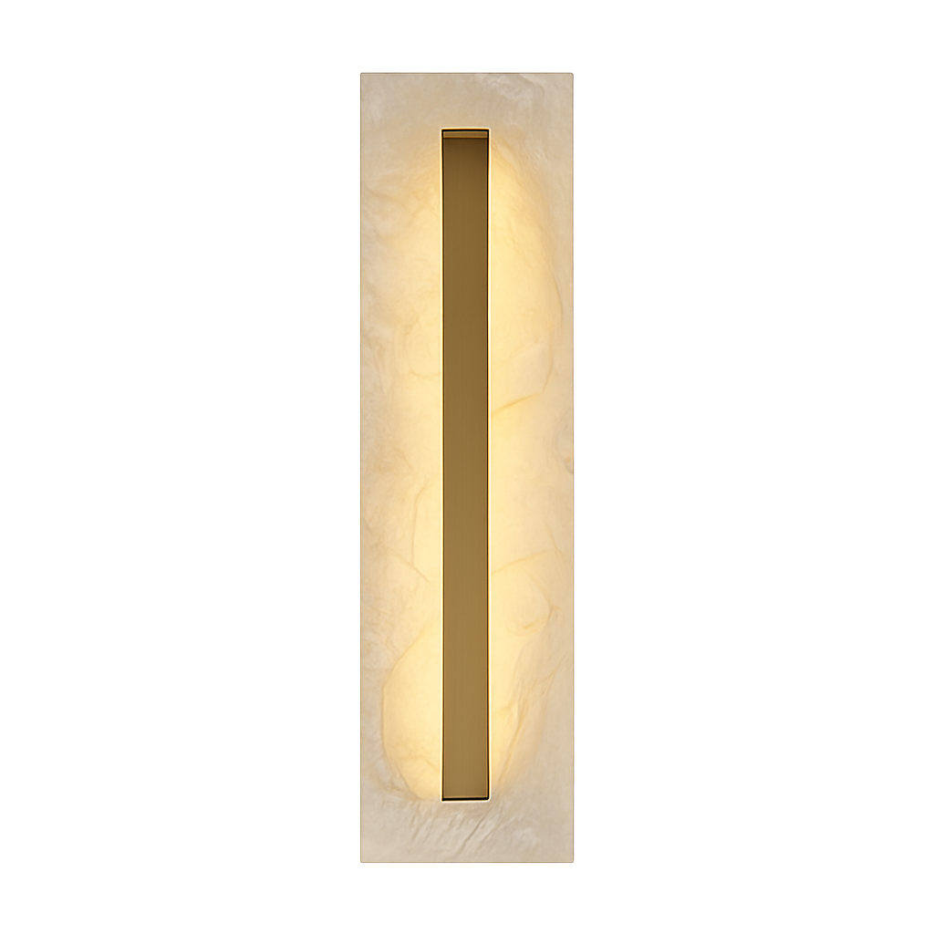 applique murale moderne en cuivre et marbre design élégant - vue 10 sur 10