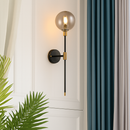 applique murale moderne en forme de haricot magique en fer noir