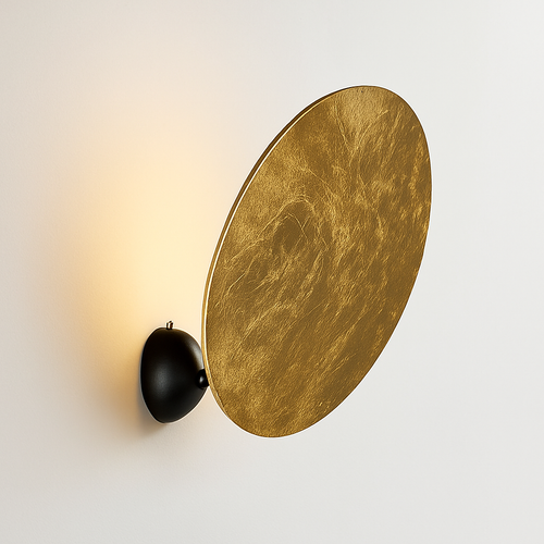applique murale moderne en forme de lune design italien - vue 2 sur 7