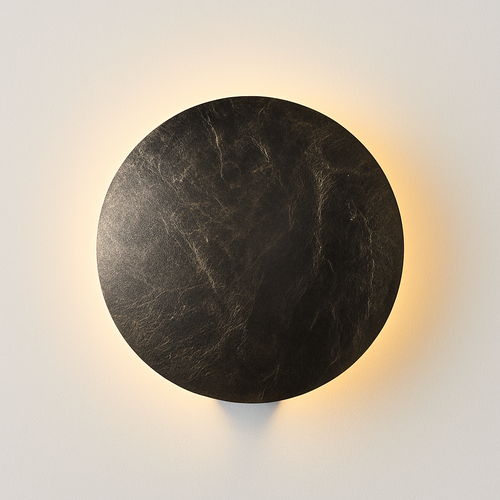 applique murale moderne en forme de lune design italien - vue 4 sur 7
