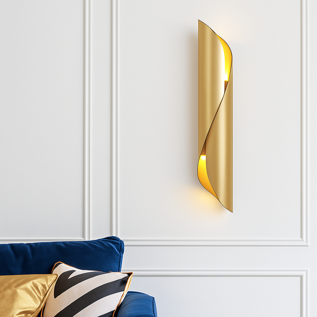 Applique murale moderne en métal cylindrique ouverte Ernest - vue 5 sur 7