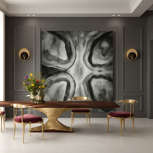 applique murale moderne en marbre pour décoration intérieure élégante - vue 7 sur 8