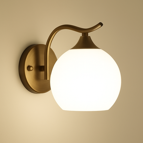 applique murale moderne en verre boule led décorative