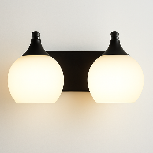 applique murale moderne en verre boule led décorative - vue 8 sur 7