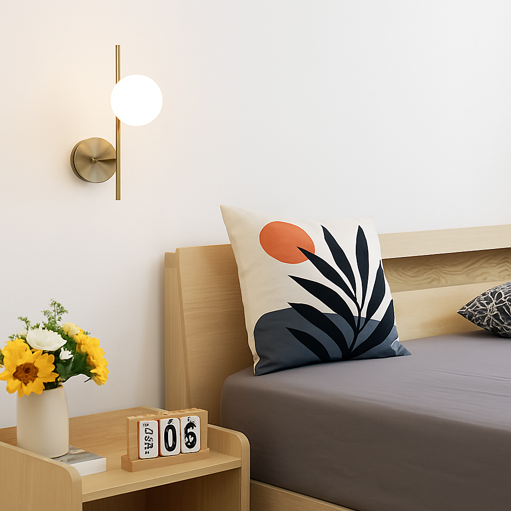 applique murale moderne en verre à led design créatif - vue 3 sur 10